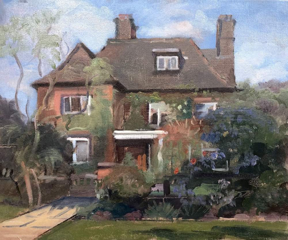 Lovely House, Heathgate. 12" x 16 Available £250"