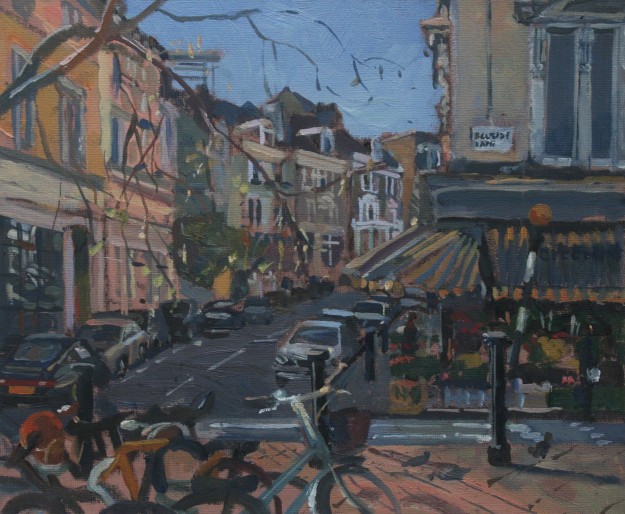 Plein air landscape painting of Belsize Village (SOLD) Plein air landscape painting of Belsize Village (SOLD)