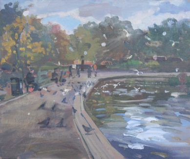 Boating Lake Alexandra Park 10" x 12" (SOLD)
