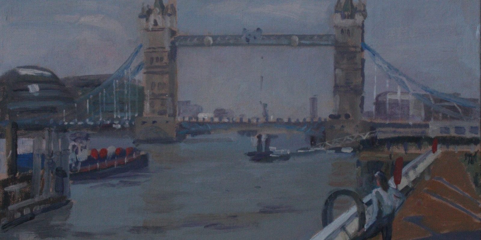 Early Morning Tower Bridge 10″ x 14″ (SOLD) Early Morning Tower Bridge 10" x 14" (SOLD)