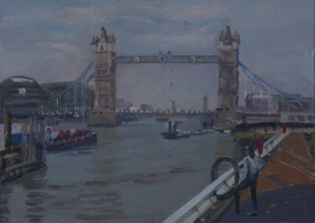 Early Morning Tower Bridge 10″ x 14″ (SOLD) Early Morning Tower Bridge 10" x 14" (SOLD)