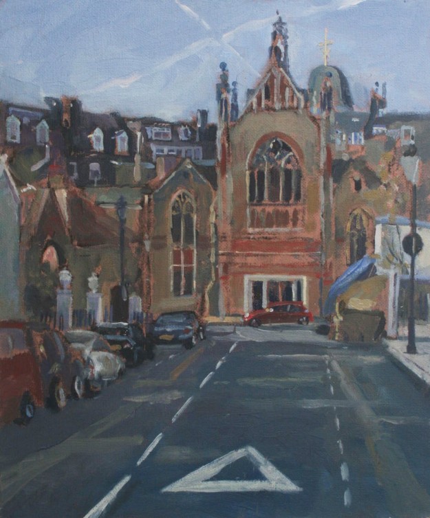 Early morning Walton Place, Knightsbridge 10″ x 12″ (Available) Early morning Walton Place, Knightsbridge 10" x 12" (Available)