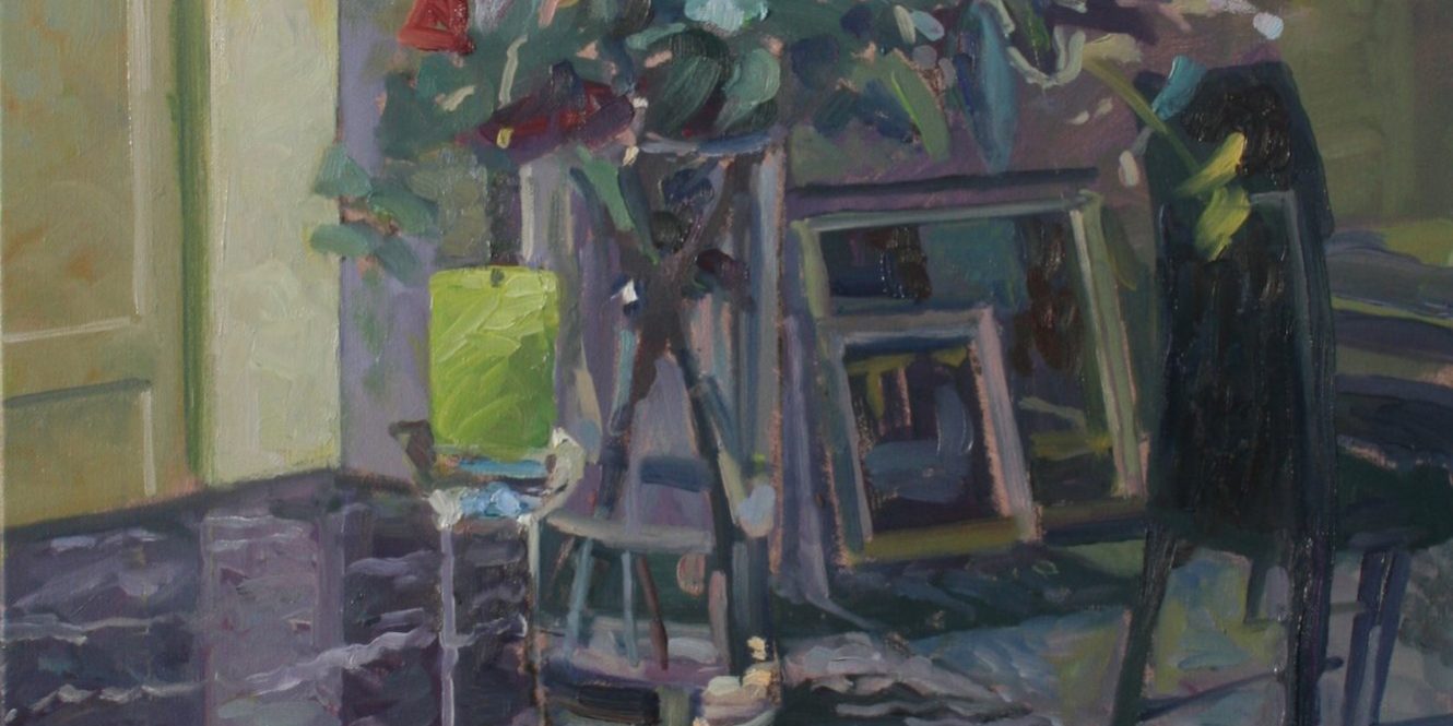 Flowers with Green Candle 20″ x 24″ (AVAILABLE) Flowers with Green Candle 20" x 24" £325 (AVAILABLE)