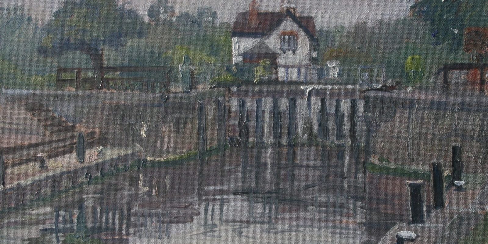 Goring lock on an overcast day