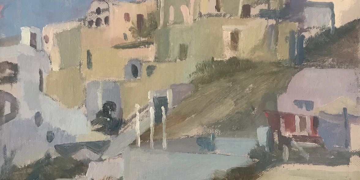 Hillside View Santorini 10 x 12 Hillside View Santorini 10 x 12