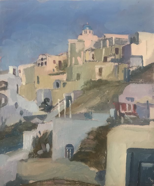 Hillside View Santorini 10 x 12