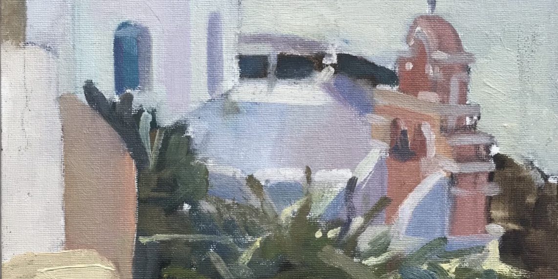 Pink Bell Tower Santorini 10 x 14 Pink Bell Tower Santorini 10 x 14