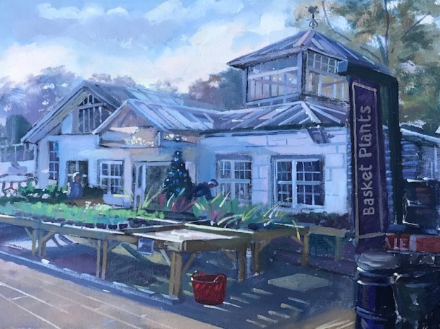 Xmas Tree, Alexandra Palace Garden Centre, Mid November 12" x 16" (available)