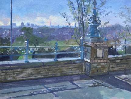 April Morning View over Crouch End and The City. 12 x 16 £375.00