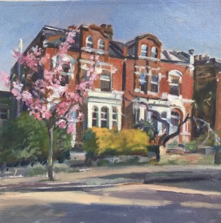 Spring Blossom Cecile Park, Early morning 12 x 12 £325.00