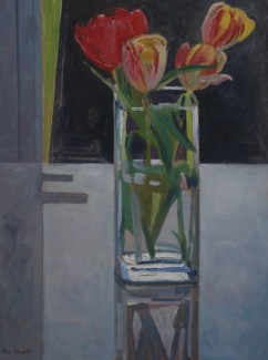Spring Tulips on a White Table (12 x 16) £325.00