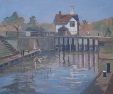 Summer's Day. Goring Lock (20 x 24) SOLD