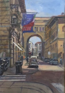Via Strozzi, Florence (10 x 14 inches) £325