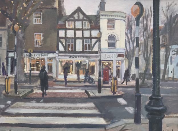 View Across Hampstead High Street 12 x 16 SOLD