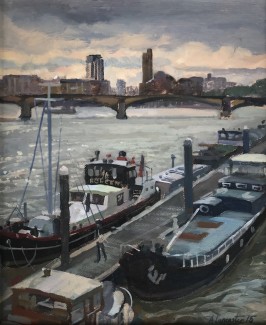 Albert Bridge. Late Summers Day 10"x12" £295