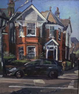 Corner House Roseberry Road 10" x 12" (SOLD)