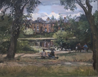 Hampstead Pond 12 x 30" £450