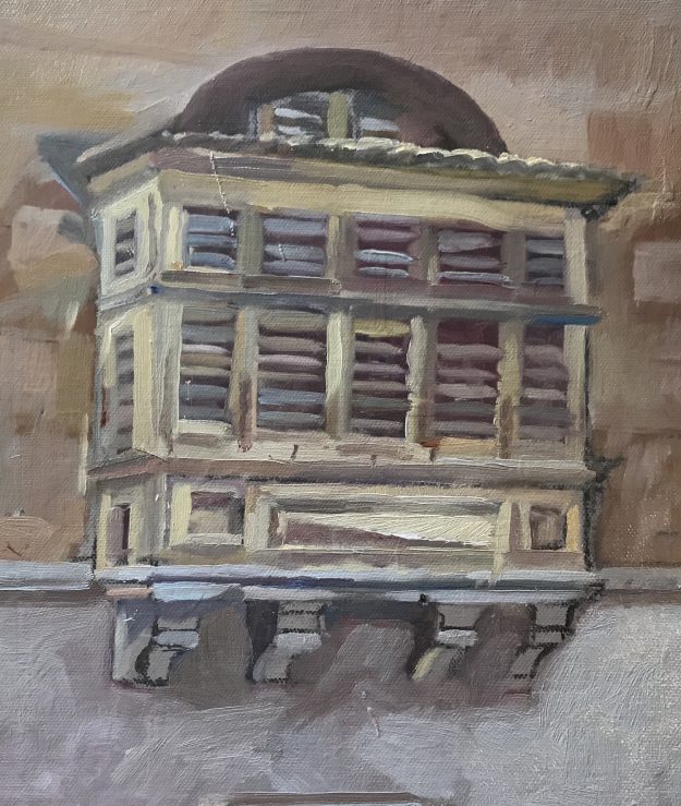 Maltese Balcony Spinola 10"x 12" £200 (SOLD)