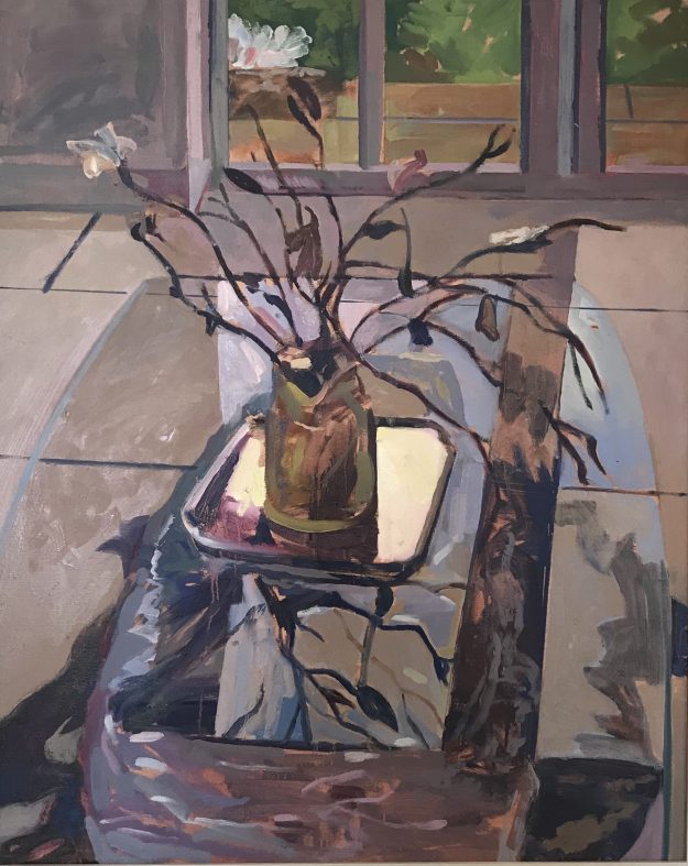 Pale Blue Reflections (large version) 24" x 30" (SOLD)