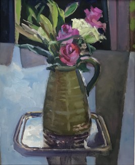 Roses in a Green Pitcher 10" x 12" £250