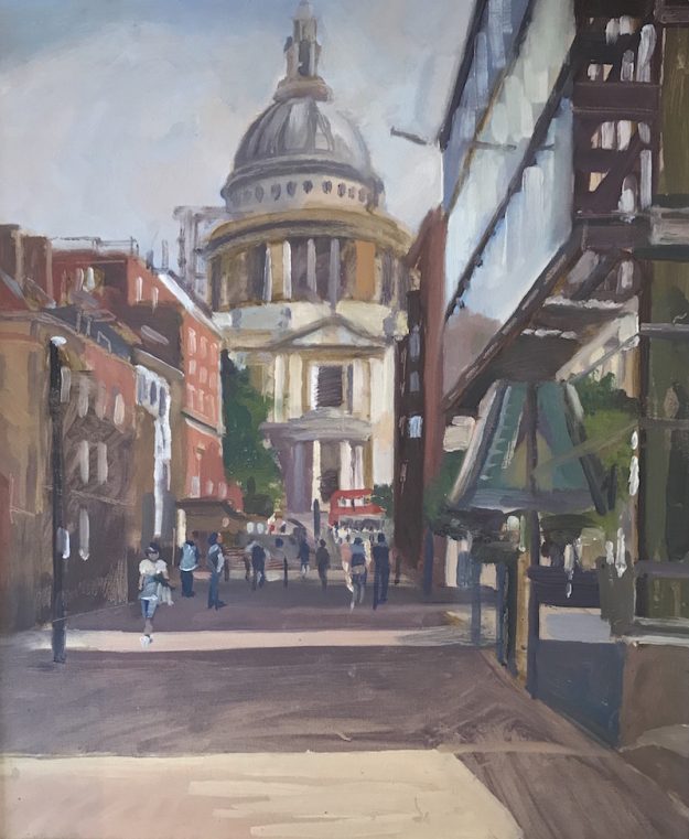 St Pauls . Early morning. 10" x 12" £200 (AVAILABLE)