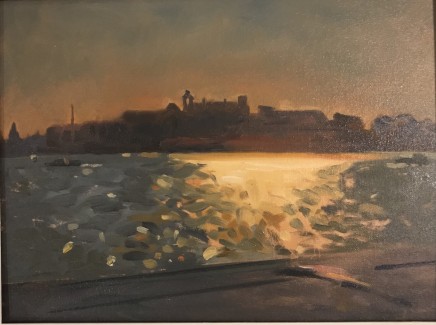 Sun Setting Over Manuel Island Malta 12" x 16" £350.00