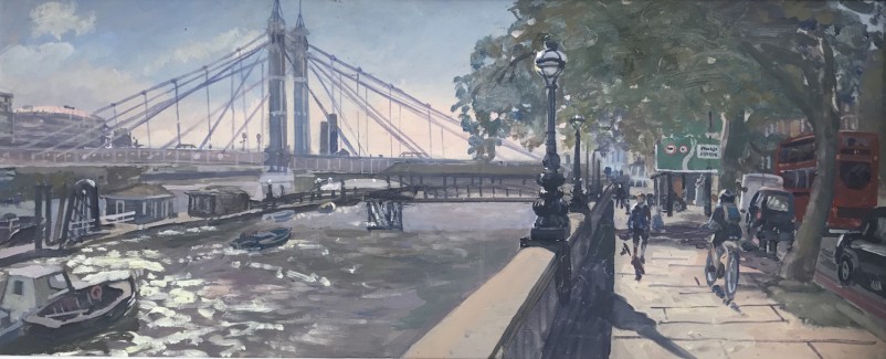 Sunny Afternoon Looking towards Albert Bridge £450