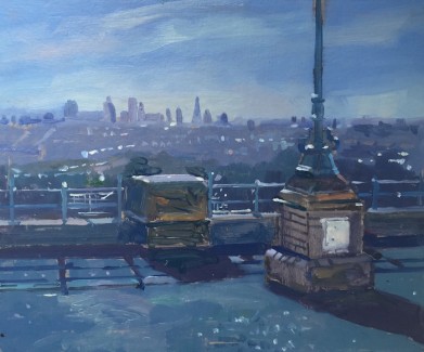 The City from Alexandra Palace (Late September morning) 10" x 12" (SOLD)