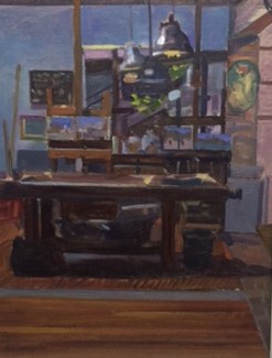 Ken Howard's Venetian Studio 12" x 16" £250 (AVAILABLE)