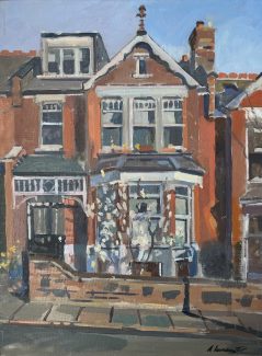 Red Edwardian House with Magnolia £575