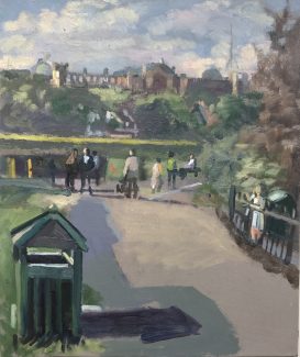 Ally Pally from Priory Park, Summer View)