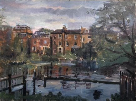 Autumn Walk, hampstead Heath 12 x 16 (SOLD)