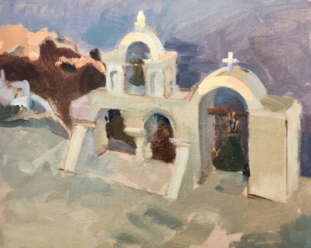 Churchbells, Oia Santorini 10 x 14 £295