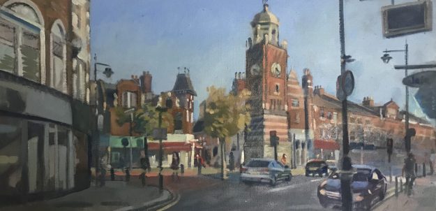 Crouch End Clocktower, Autumn Sun