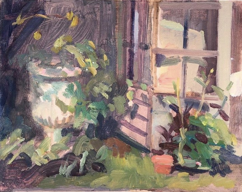 FARRER URN AND SUMMERHOUSE 8 X 10 ON 7TH APRIL (SOLD)