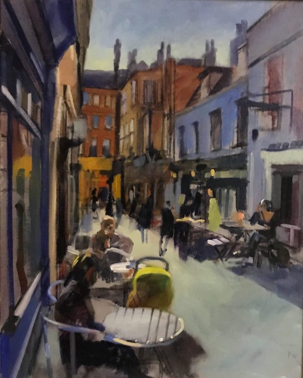 Flask Walk, Contre jour 20 x 16 £450