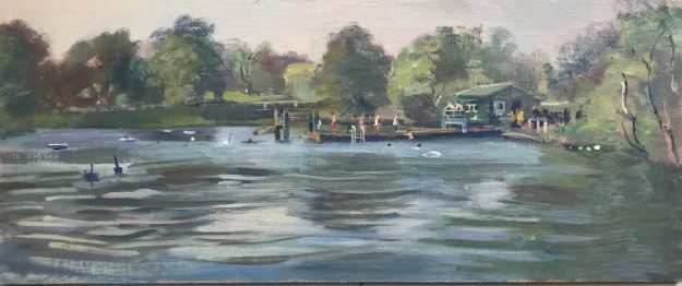 Hampstead Men's Pond, Summer Afternoon