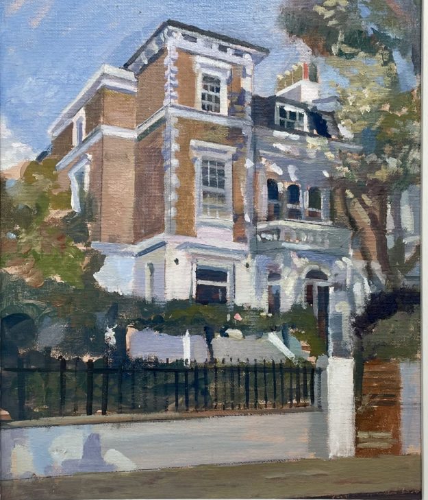 Stucco and Yellow Brick House, Landsdowne Road. W11