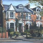 Double fronted house. Mount View Road 16" x 12" Available