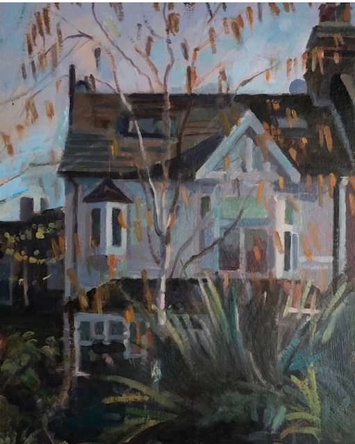 End of a hot lock down day Farrer Road N8. 16" x 12" (available)