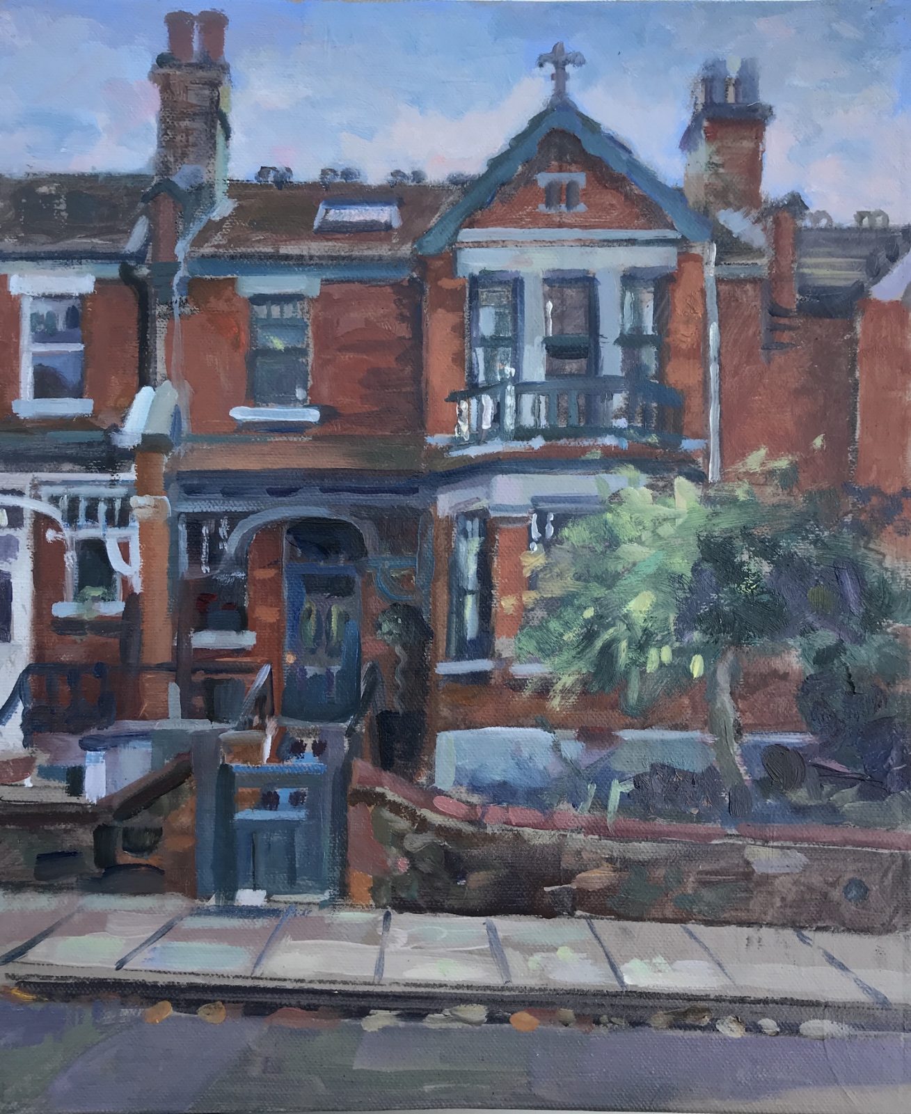 Red Brick House. Dukes Avenue 10" x 12" (available)