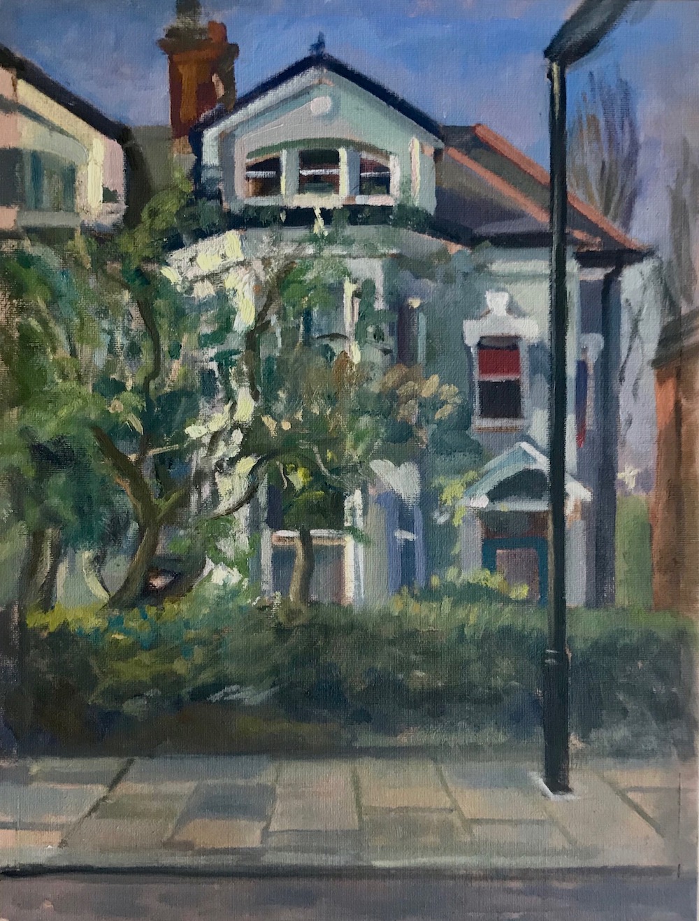 Spring Morning Crescent Road 12" x 16" (available)