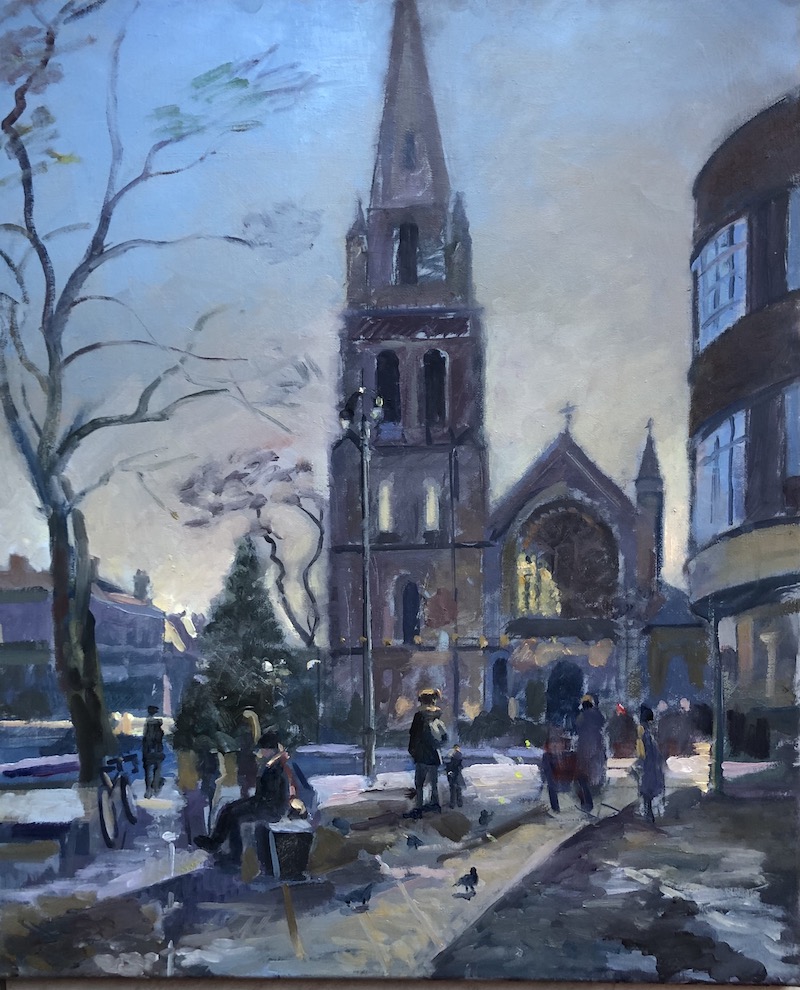 St Jame's Church After Snowfall 20 x 24 £495.00 (available)