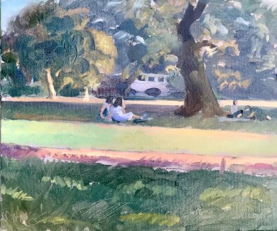 Summer Heat, Kenwood House with White Bridge 10 x 12 (available)