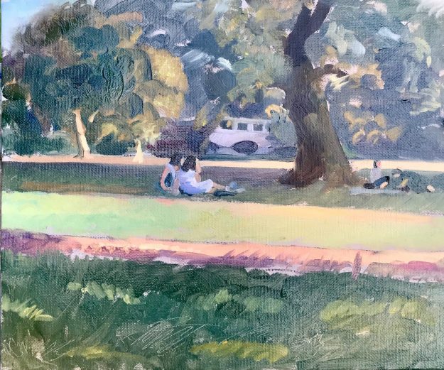 Summer Heat, Kenwood House with White Bridge 10 x 12 (available)