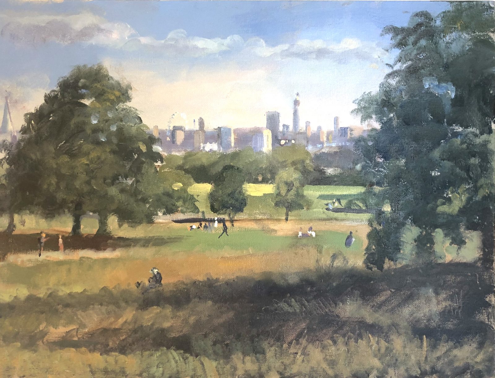 The City from Parliament Hill, Mid Level 12 x 16 (SOLD)