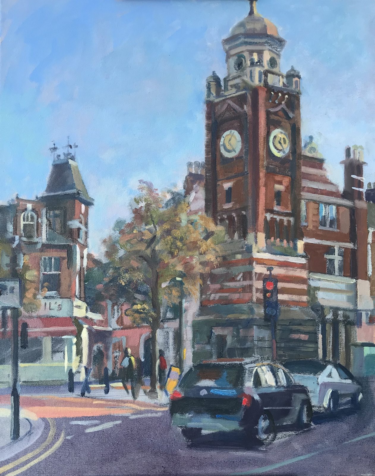 The Clock Tower, Crouch End 16 x 20 Available as a print