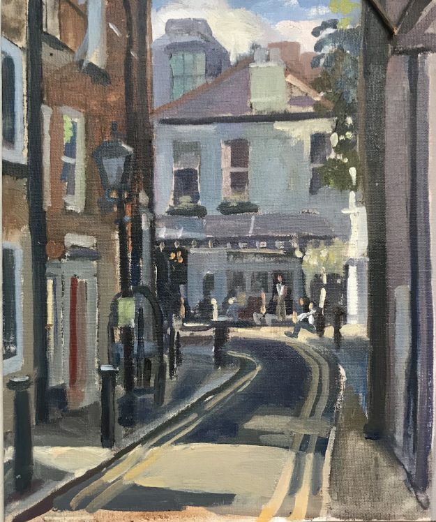 The Hollybush Hampstead (Summer Afternoon) 10 x 12