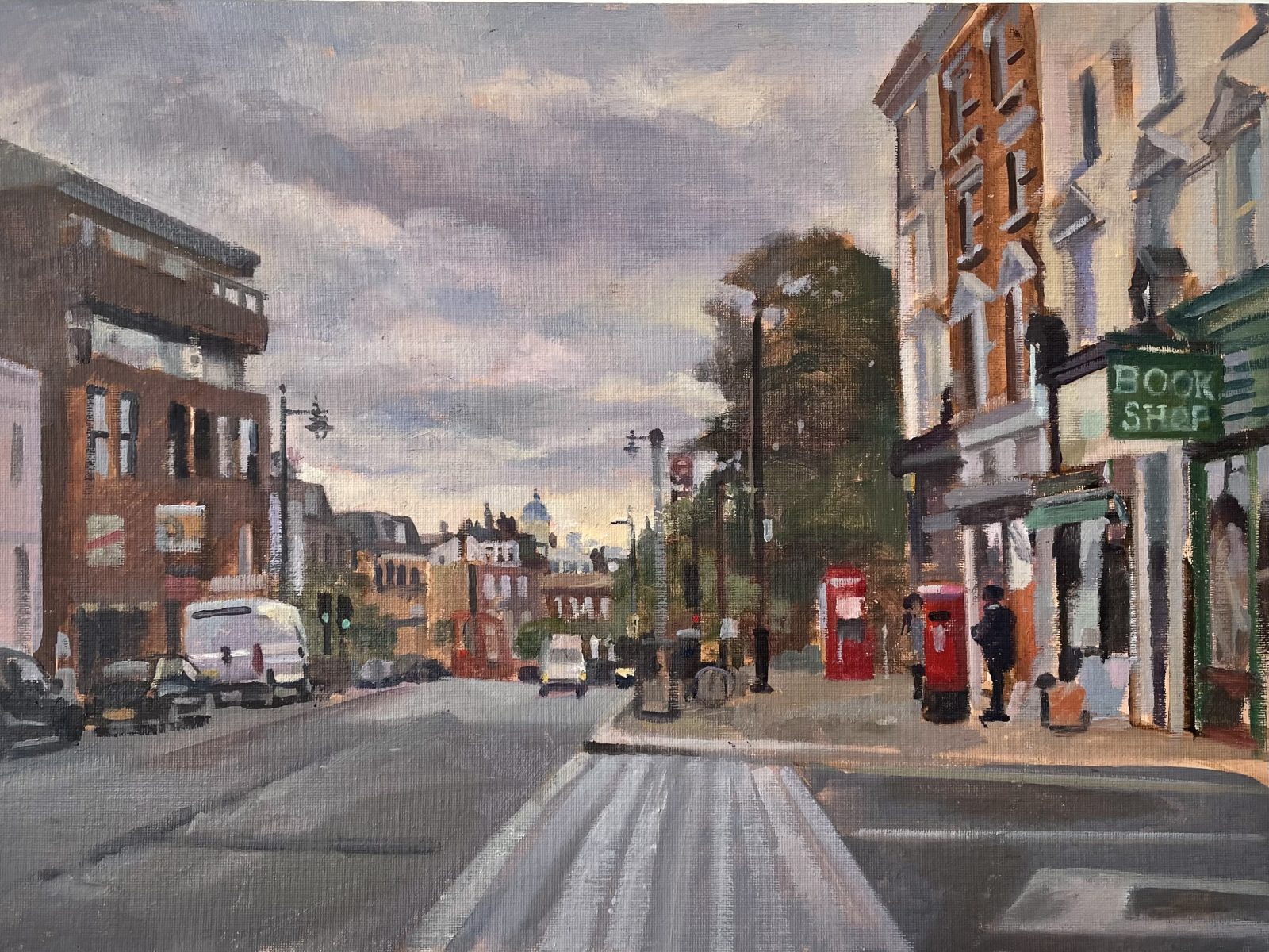 Highgate Hill, Looking South 12 x 16 12" x16" £575 (Sale price £350)