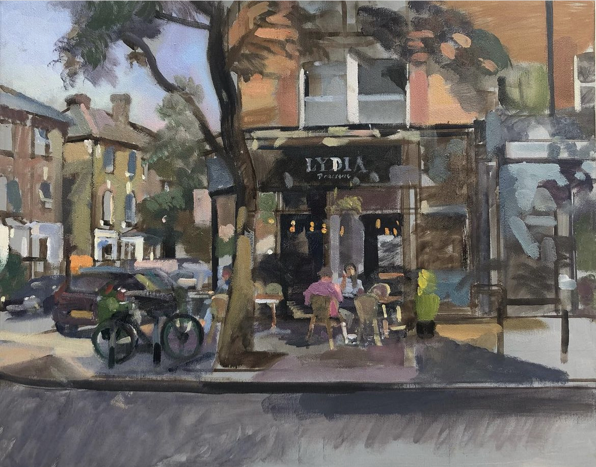 Lydia Cafe Crouch End 20" x 16" £750 (Sale price £595)